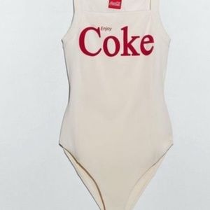 Zara Coca Cola Bodysuit, Women Size Small